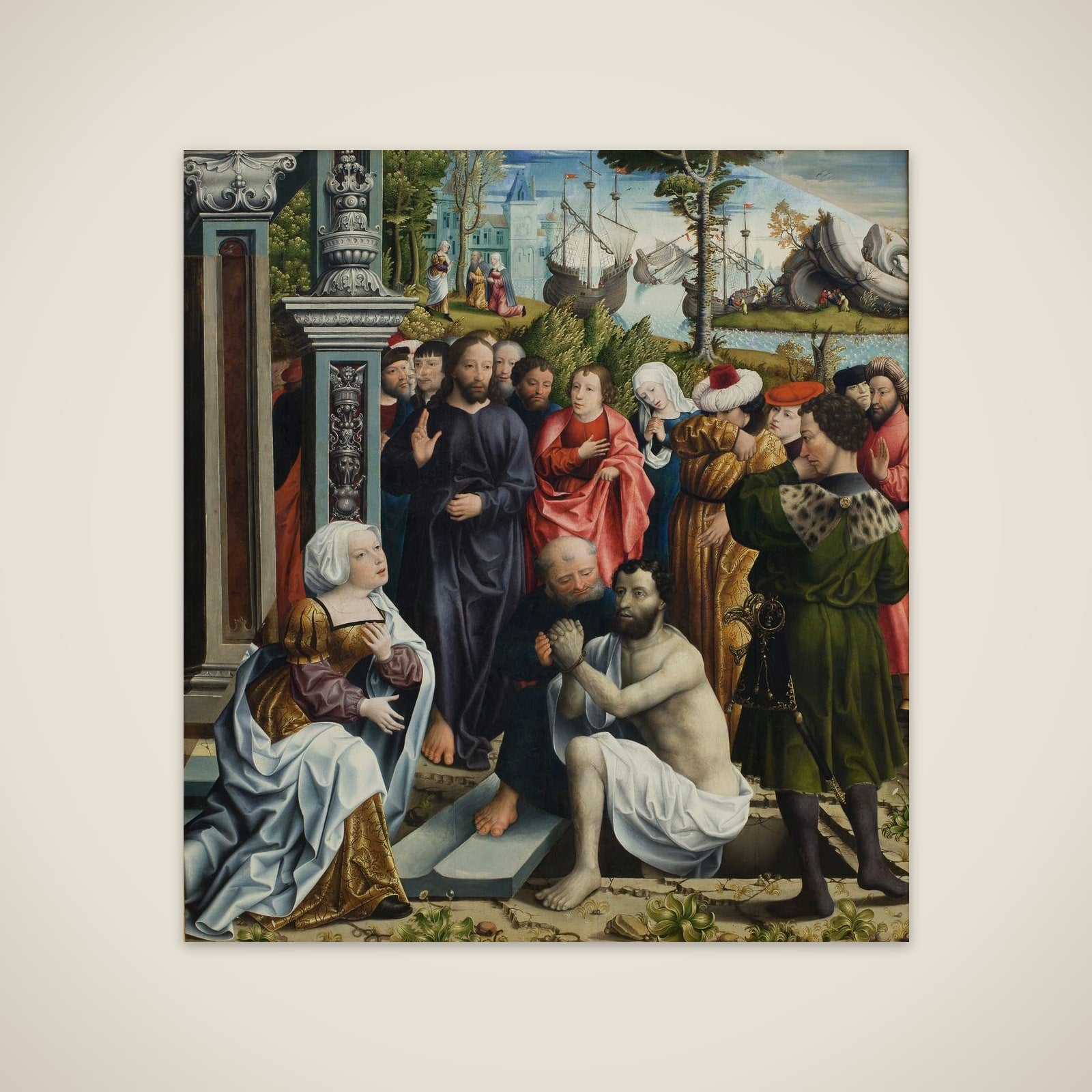 Lazarus' opvækkelse unframed print