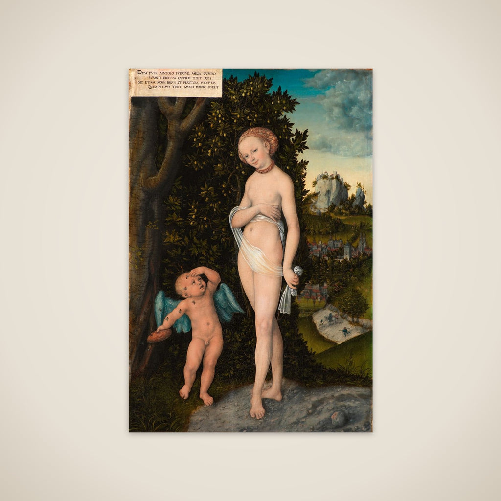 Venus og Cupido som honningtyv unframed print