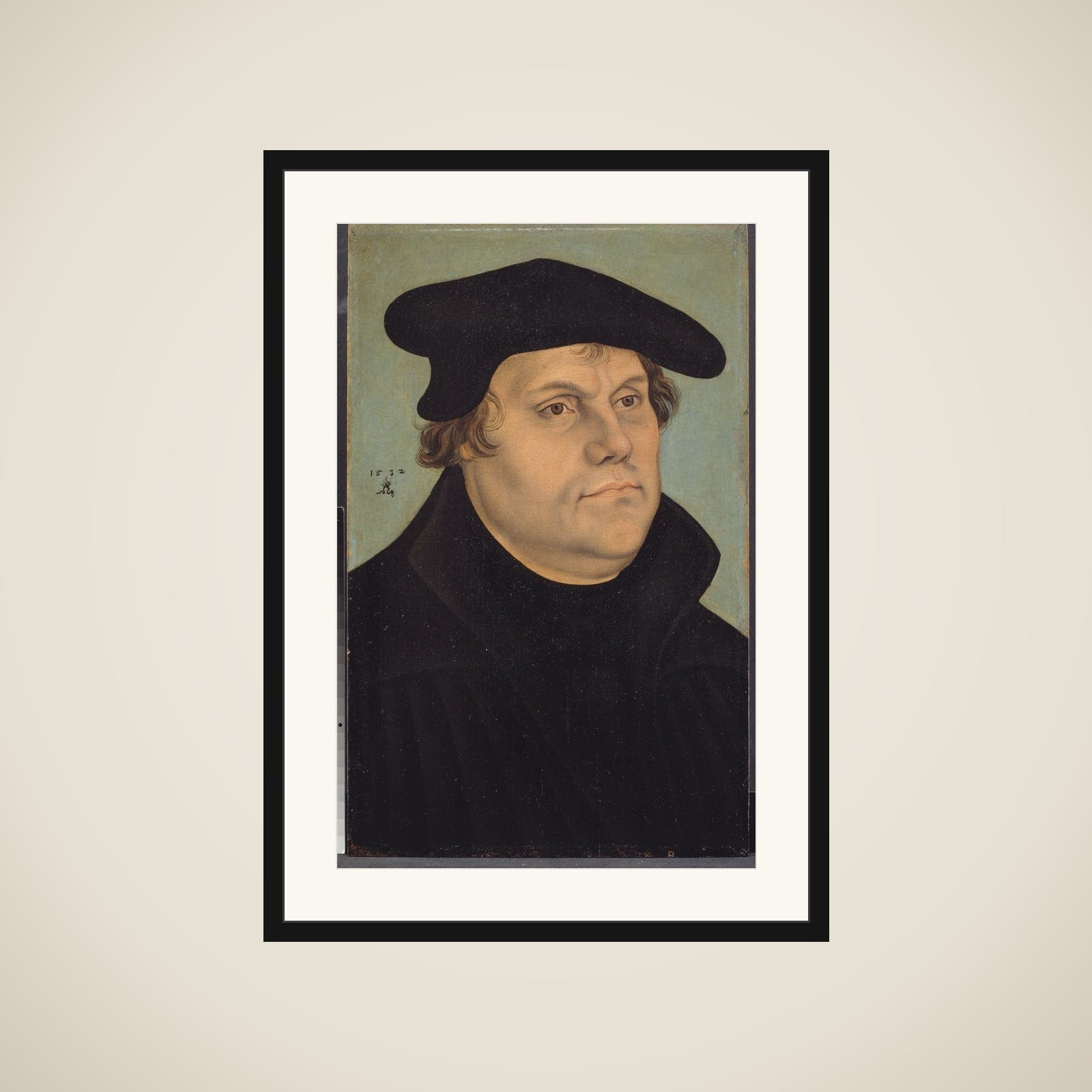 Portræt af Martin Luther framed