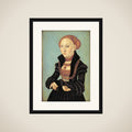 Portræt af kurfyrstinde Sibylla af Sachsen (1510-1569) framed