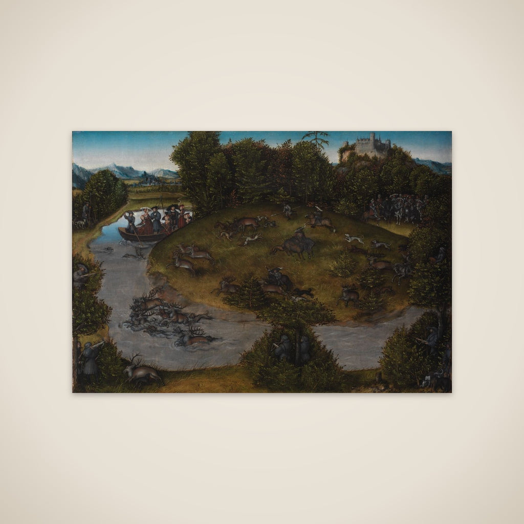Kurfyrst Frederik den Vise (1463-1525) af Sachsens jagt unframed print