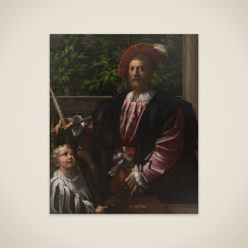 Portræt af Lorenzo Cybo unframed print