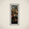 Kurfyrst Frederik den Vise af Sachsen (1463-1525) med helgeninderne Ursula (tv.) og Genoveva (th.) framed