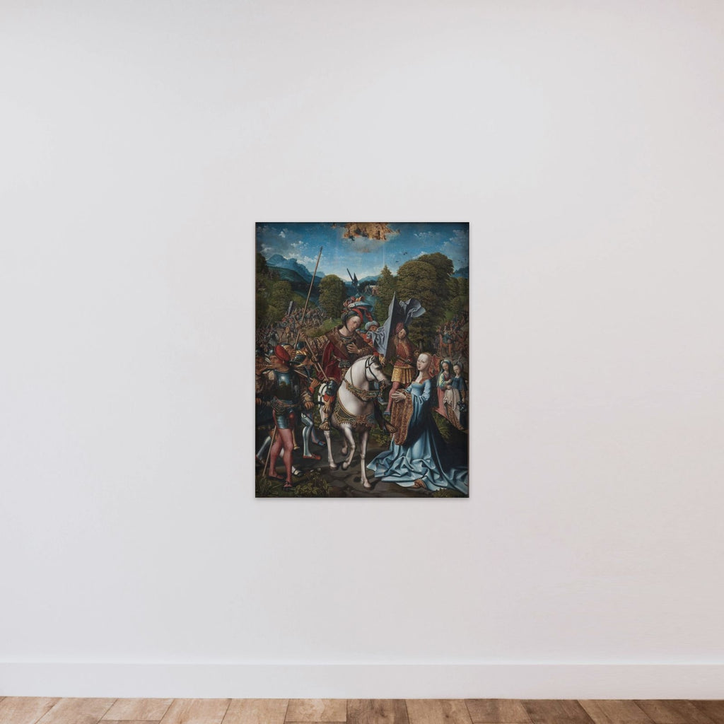 David og Abigael unframed — shown to scale