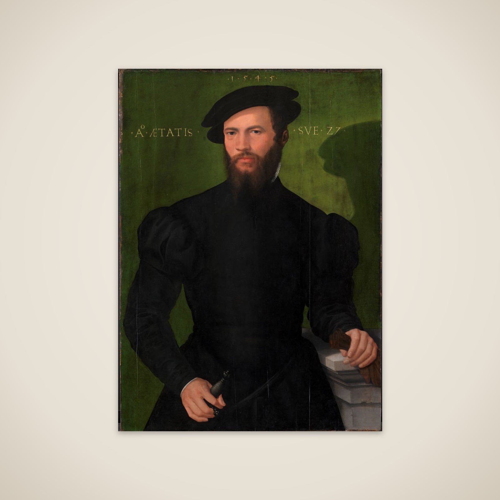 Portræt af en 27-årig mand unframed print