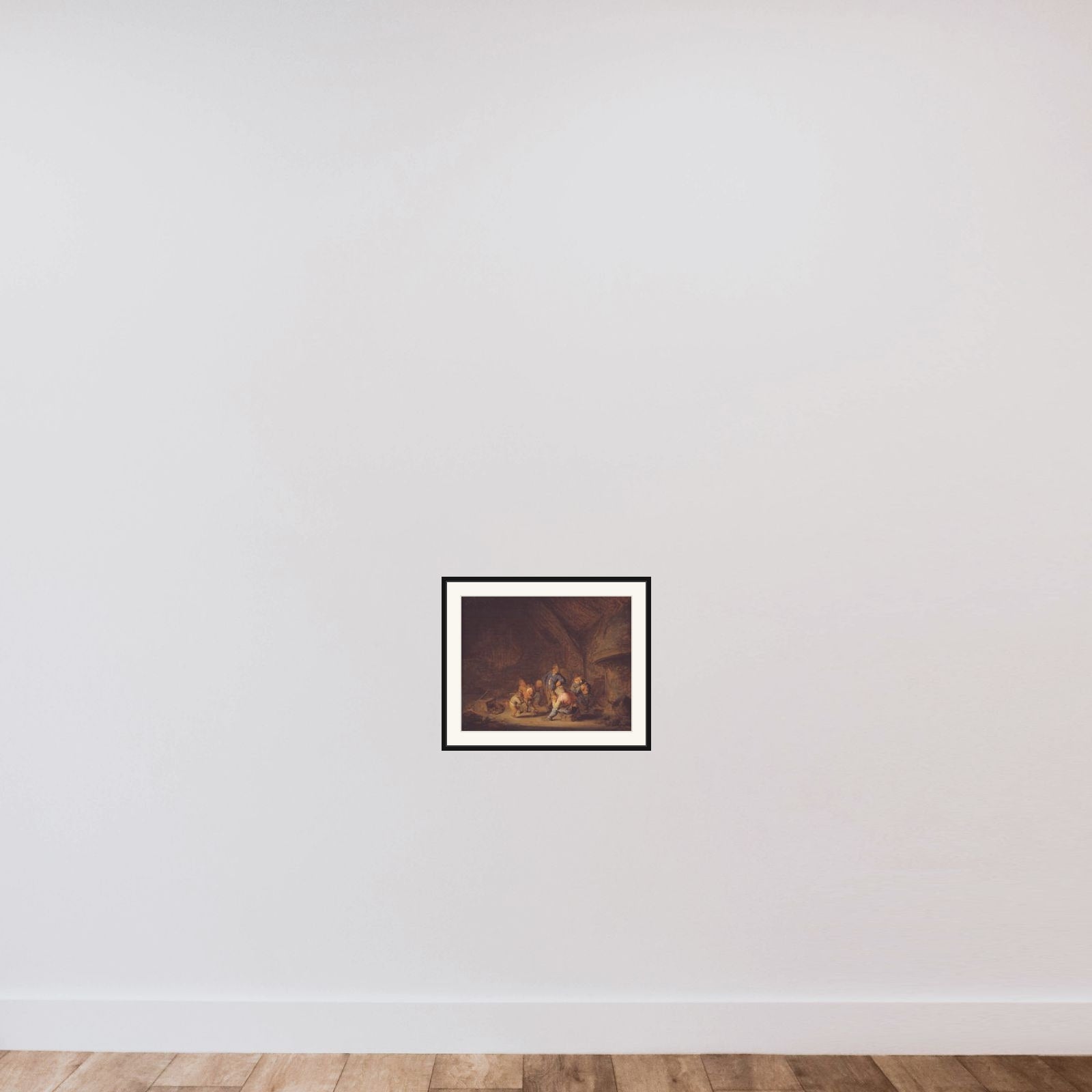 Bondestue framed — shown to scale