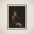 Portræt af en maler (formodentlig C. L. Agricola, 1667-1719) framed