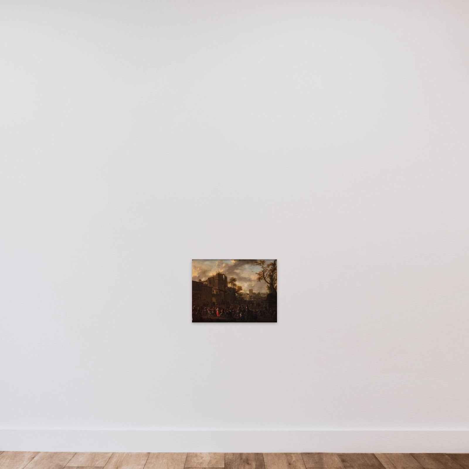 Et marked unframed — shown to scale
