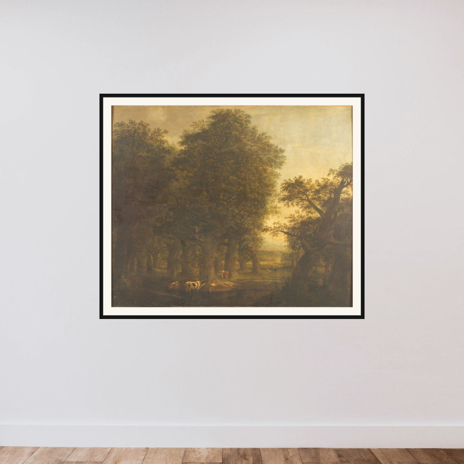 En egeskov framed — shown to scale