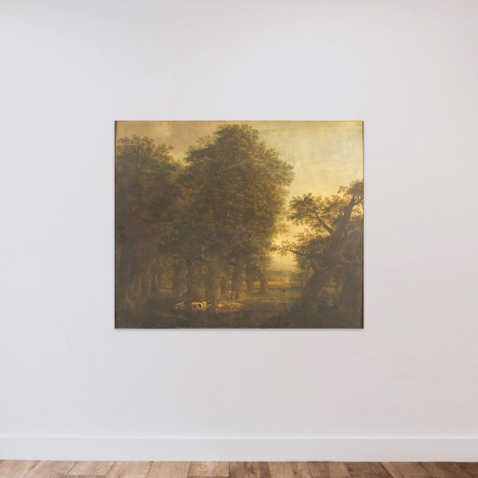 En egeskov unframed — shown to scale