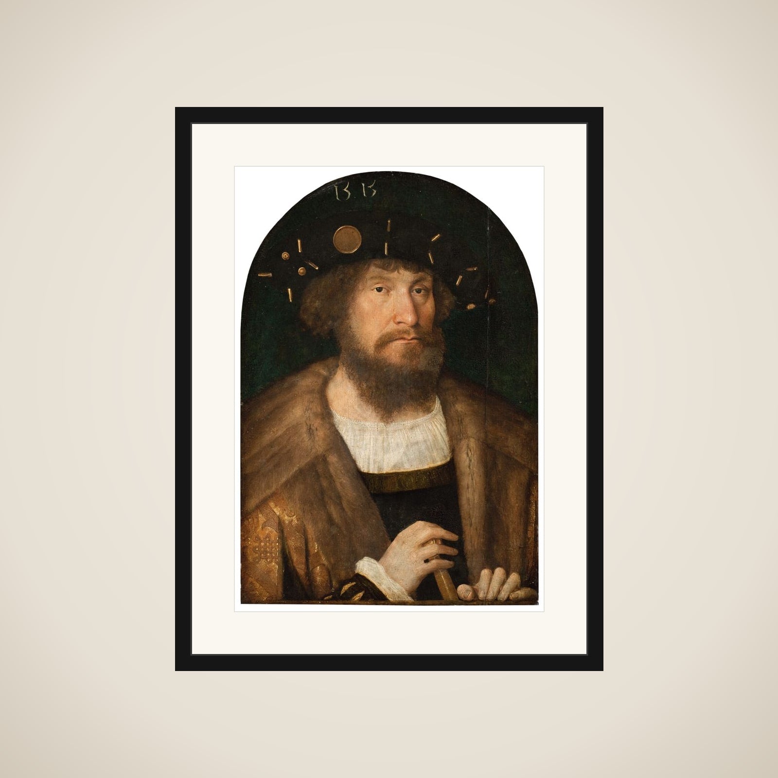 Portræt af Christian II (1481-1559) framed