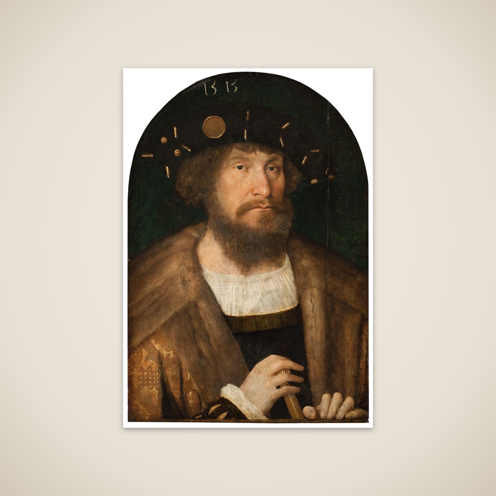 Portræt af Christian II (1481-1559) unframed print
