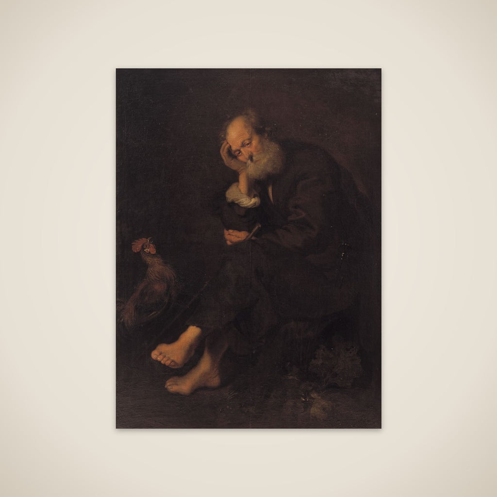 Den angrende Peter unframed print
