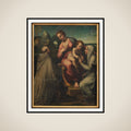 Madonna med Barnet mellem helgener framed