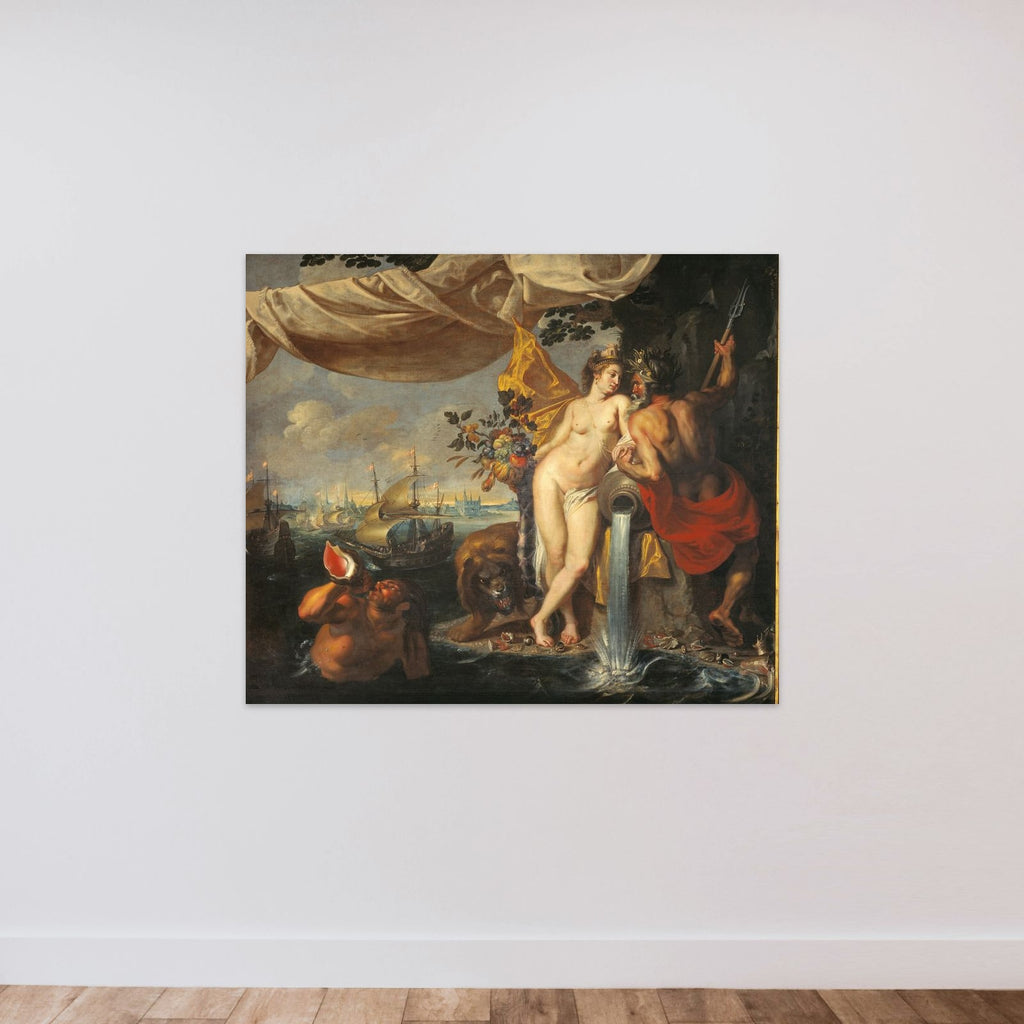 Allegori på Øresund unframed — shown to scale