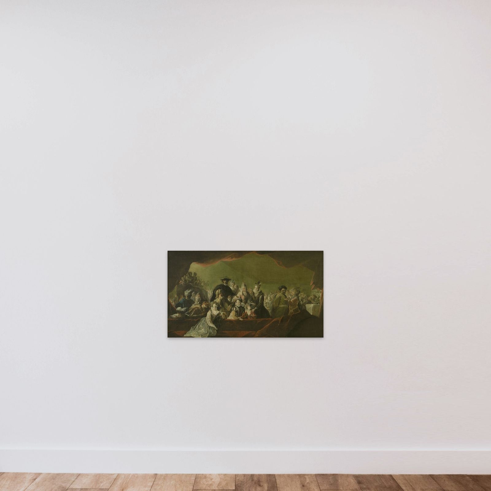 Et maskebal unframed — shown to scale
