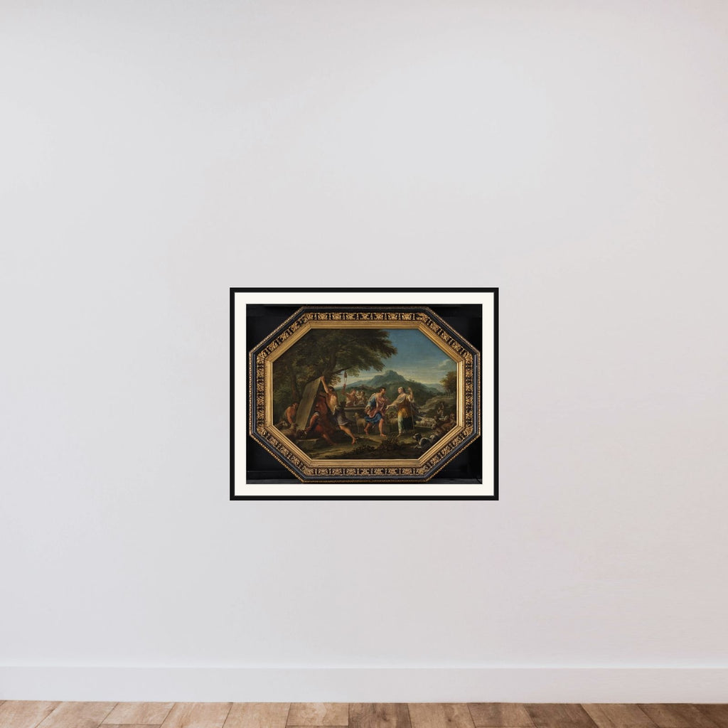 Jakob møder Rakel ved brønden uden for byen Haran framed — shown to scale
