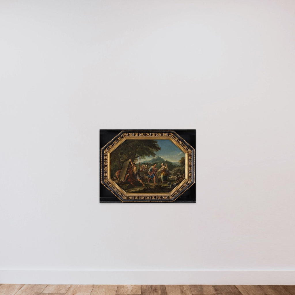 Jakob møder Rakel ved brønden uden for byen Haran unframed — shown to scale