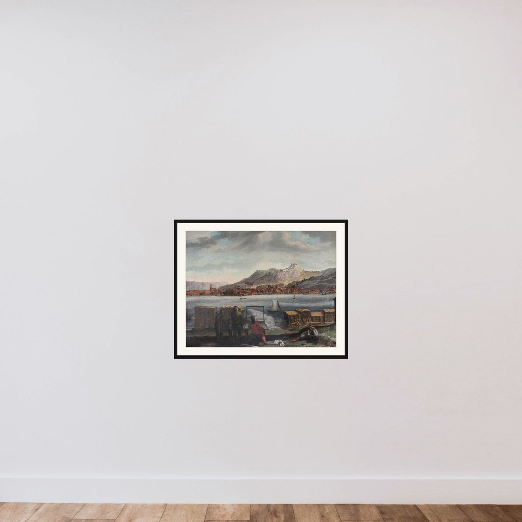 Udsigt af Frederikshald framed — shown to scale