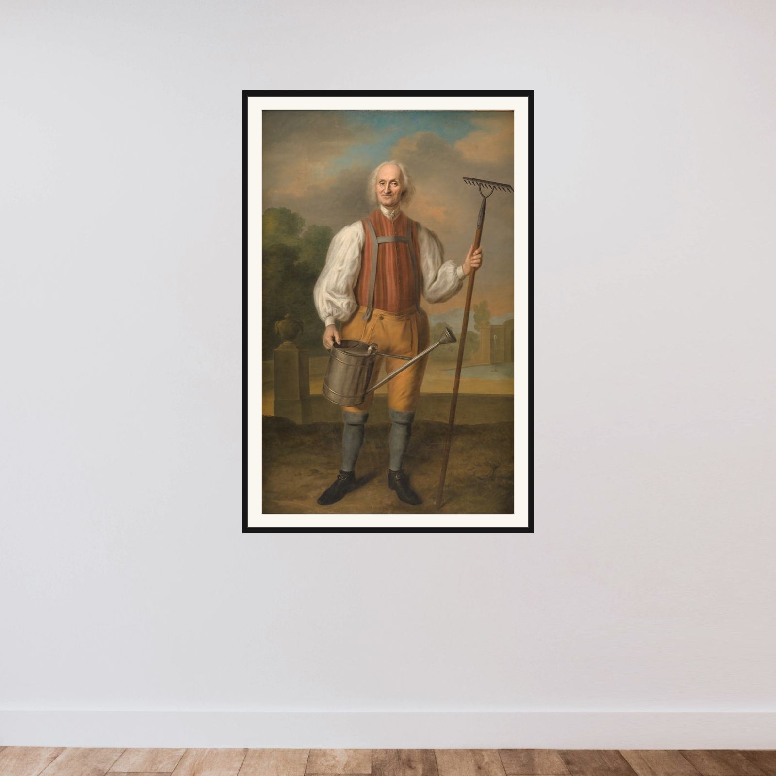 En gartner framed — shown to scale