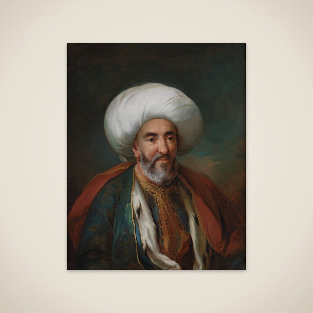 Portræt af Mahmud Agas, tripolitansk gesandt i København unframed print