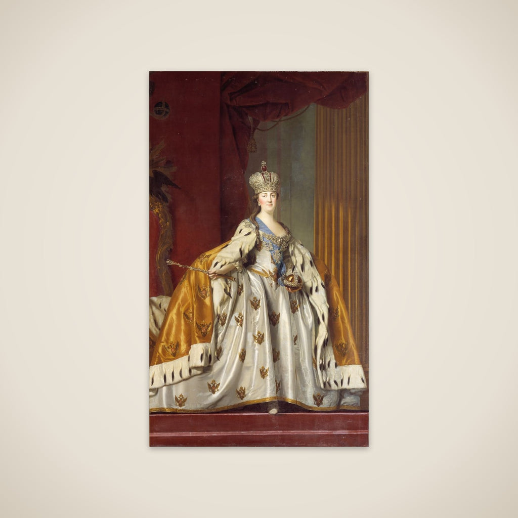 Katharina II af Rusland i kroningsdragt unframed print