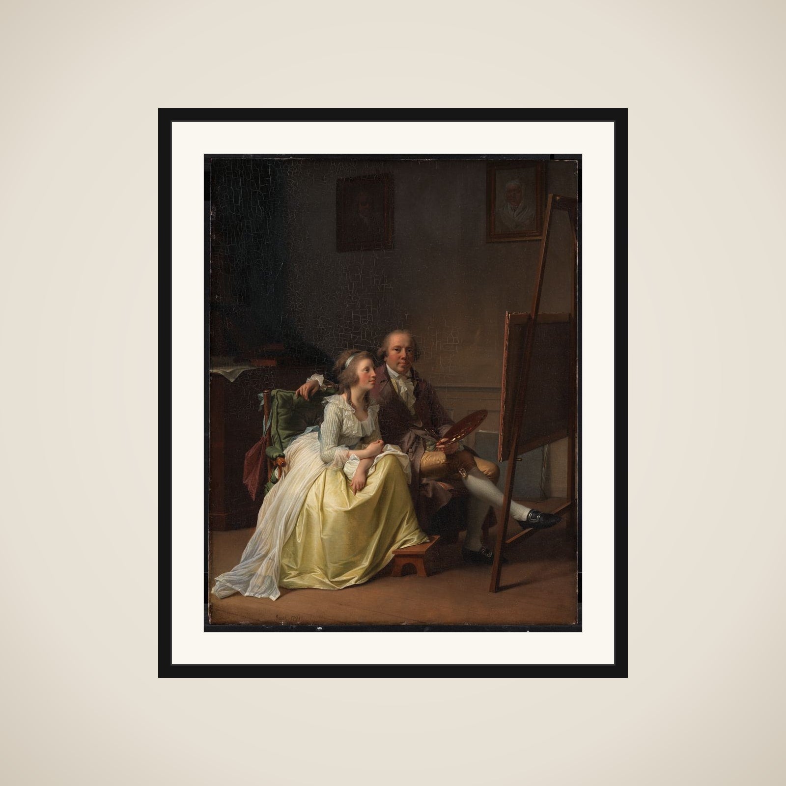 Kunstneren og hans hustru Rosine, f. Dørschel framed