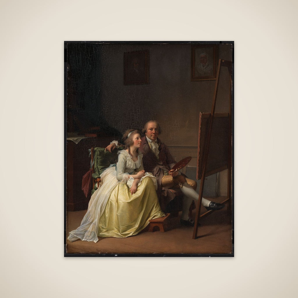 Kunstneren og hans hustru Rosine, f. Dørschel unframed print