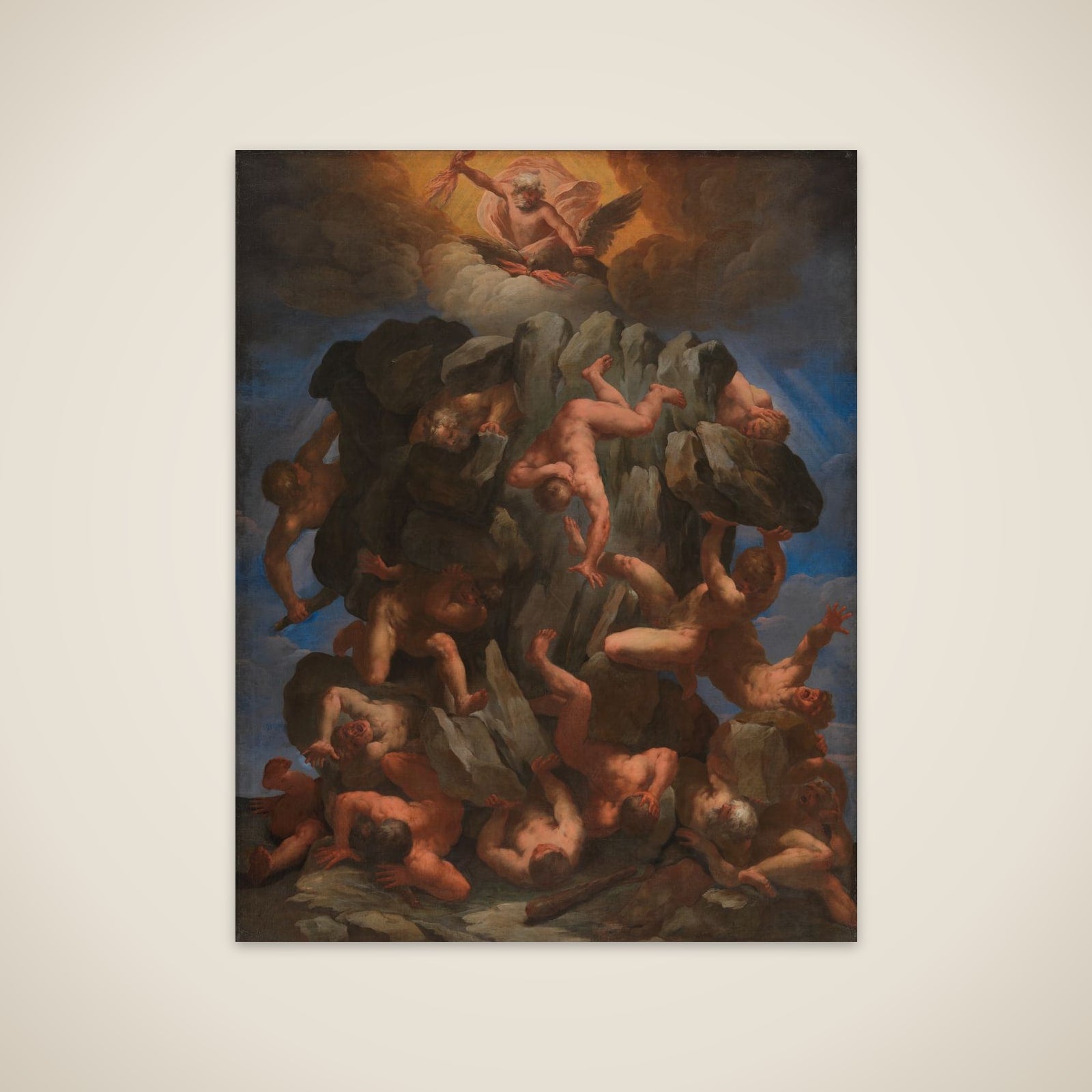 Giganternes fald unframed print