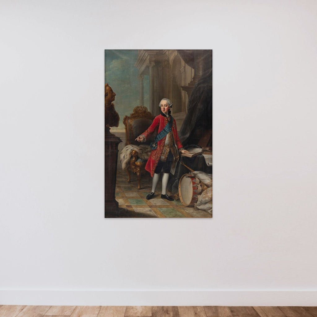Arveprins Frederik unframed — shown to scale