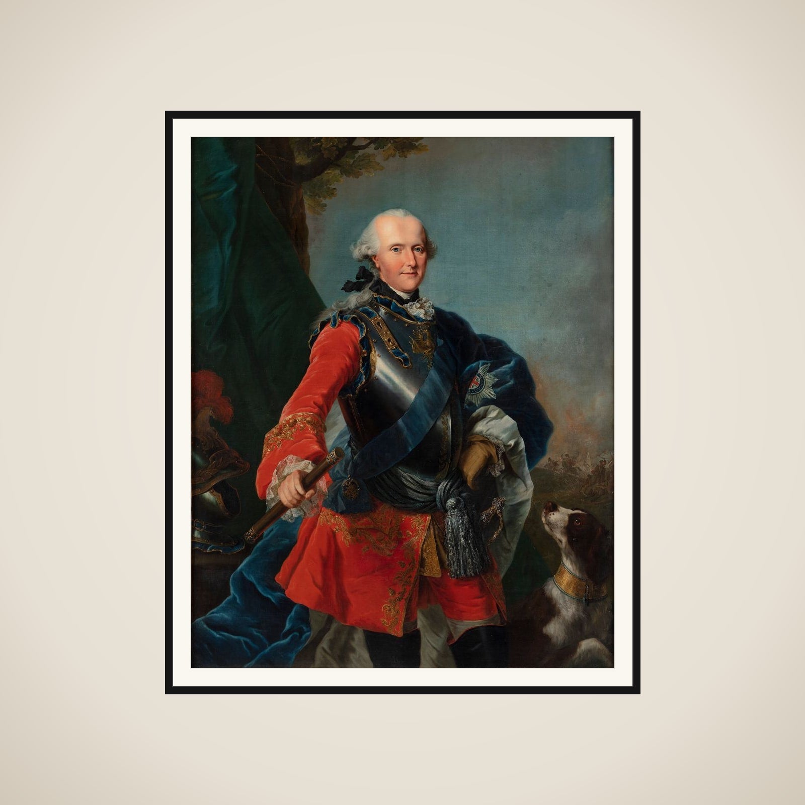 Portræt af Ferdinand af Braunschweig framed