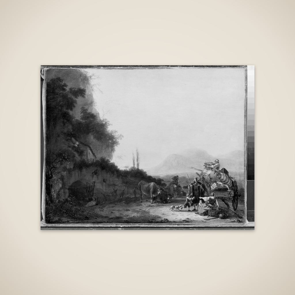 Landskab med en flyttekærre unframed print