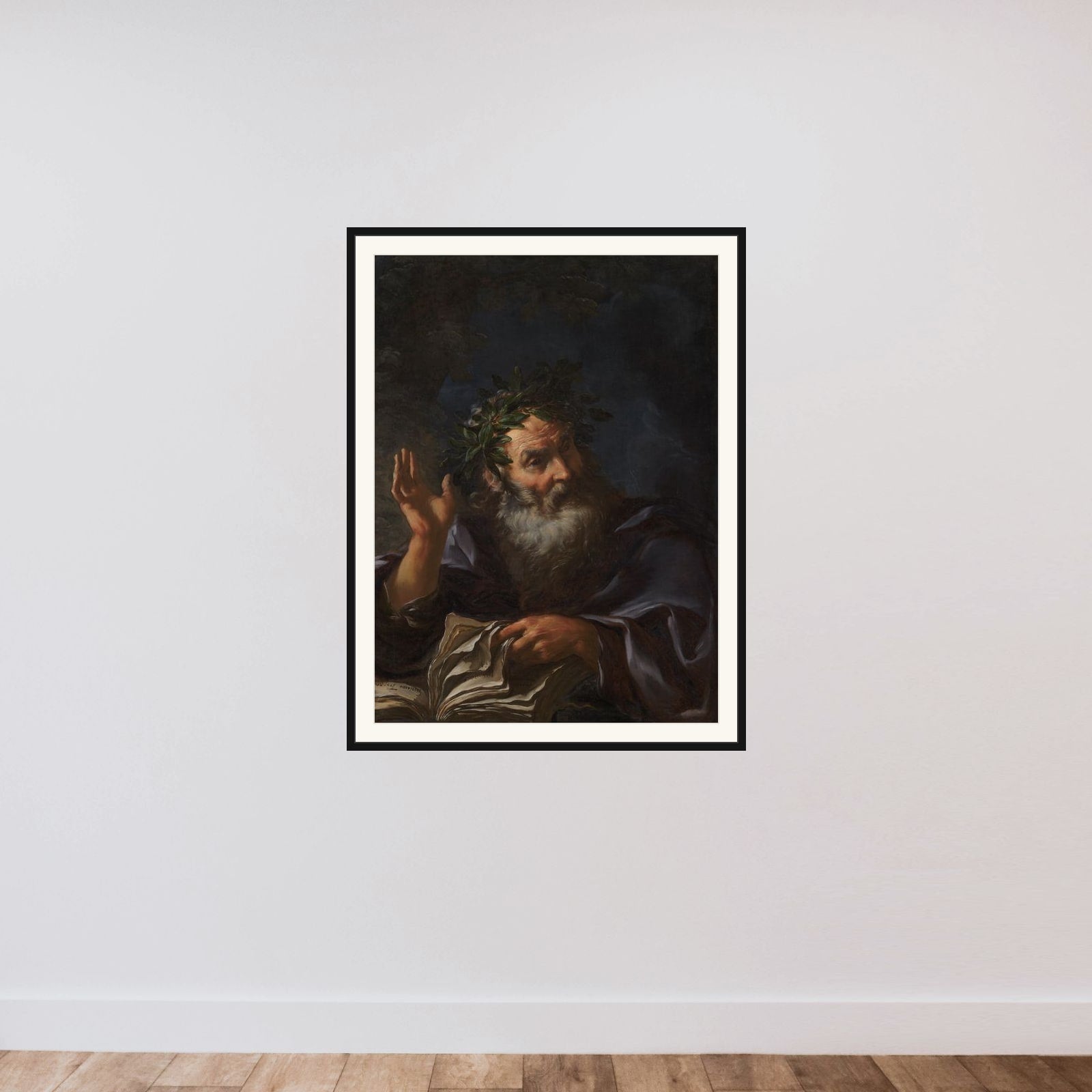 Homer framed — shown to scale