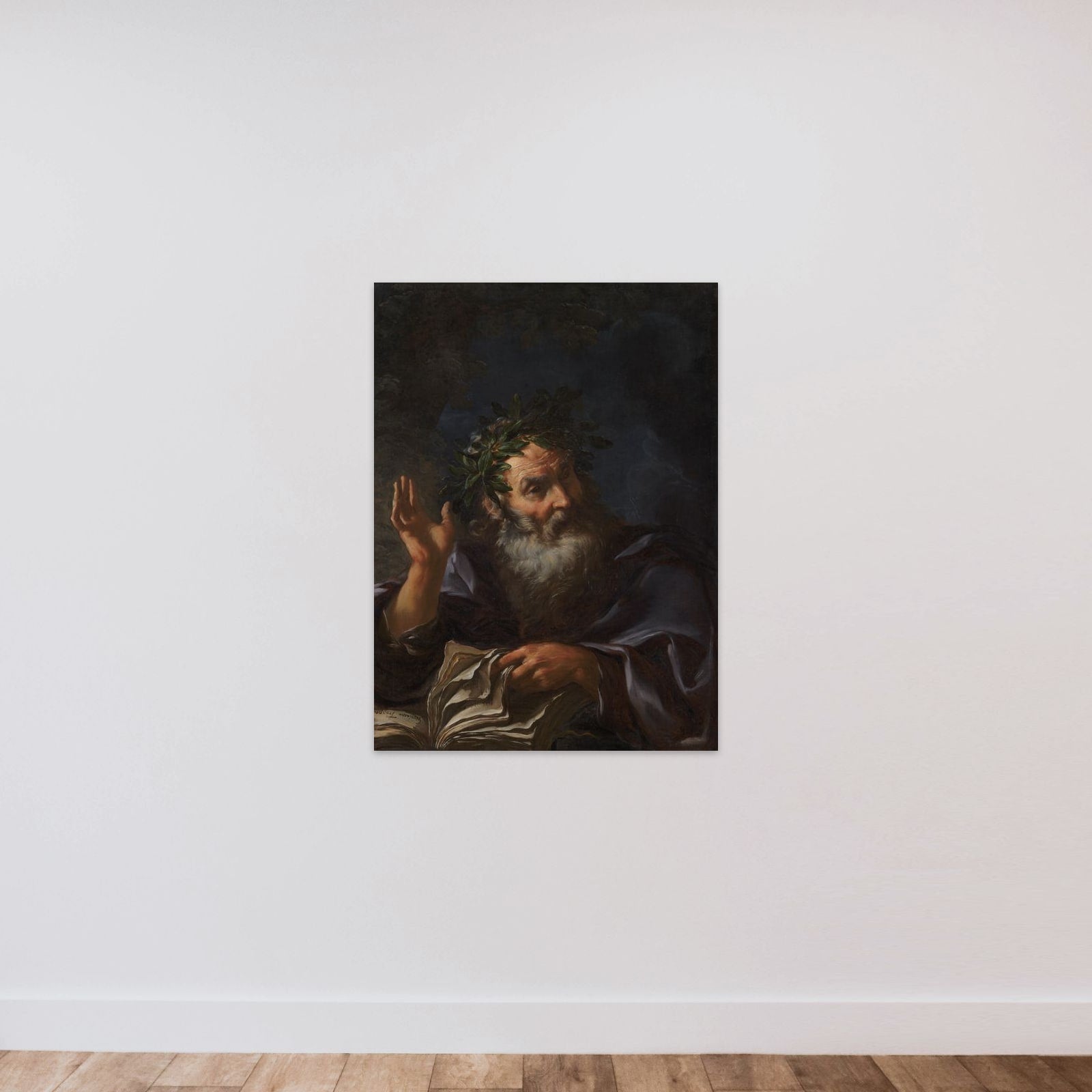 Homer unframed — shown to scale