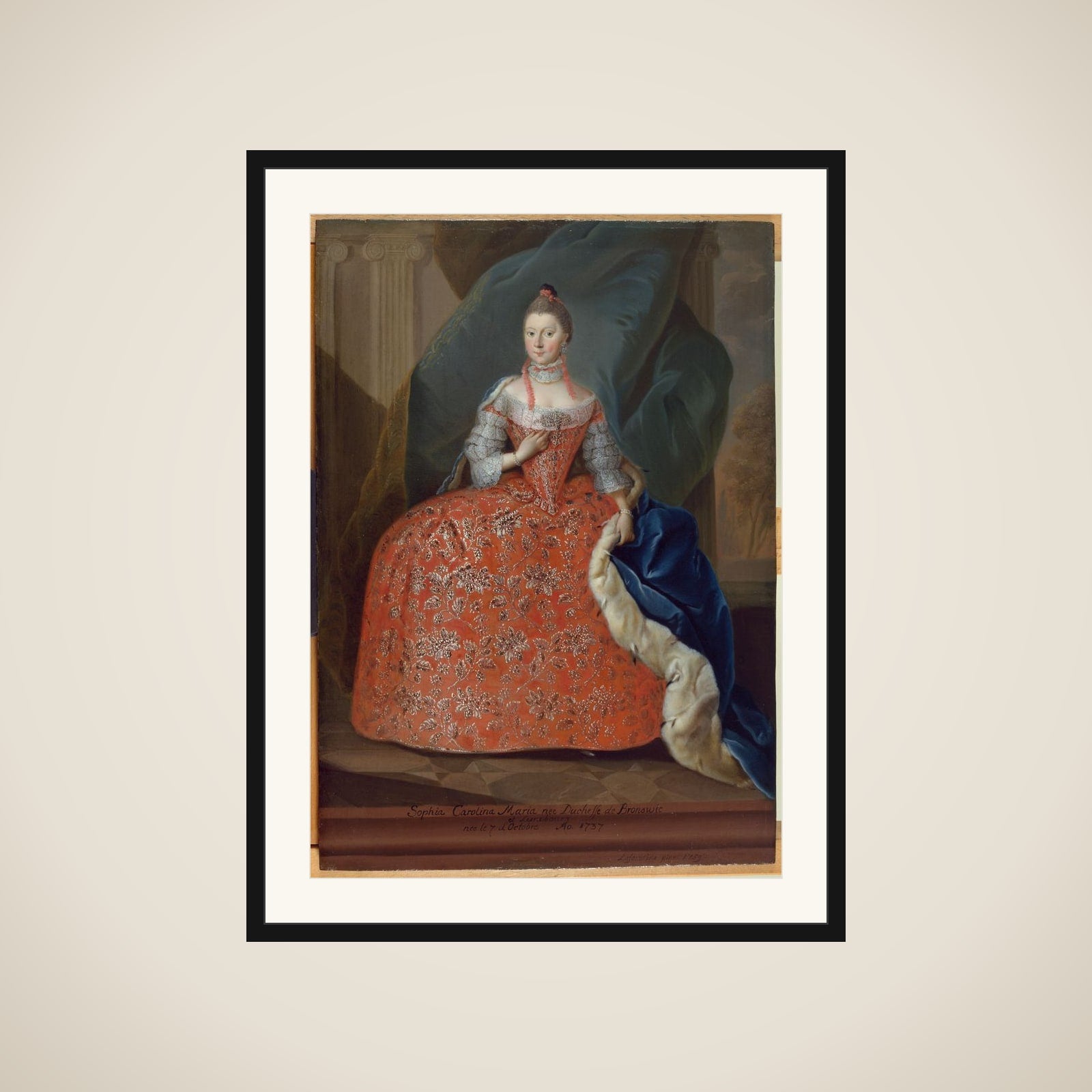 Sophia Carolina Maria, hertuginde af Braunschweig og Lünebourg framed