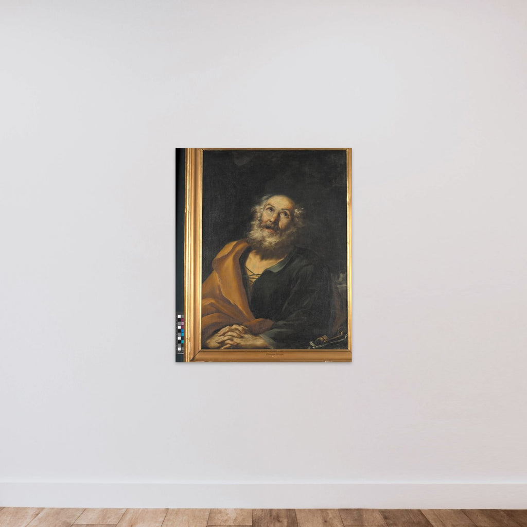 Den Angrende Peter unframed — shown to scale
