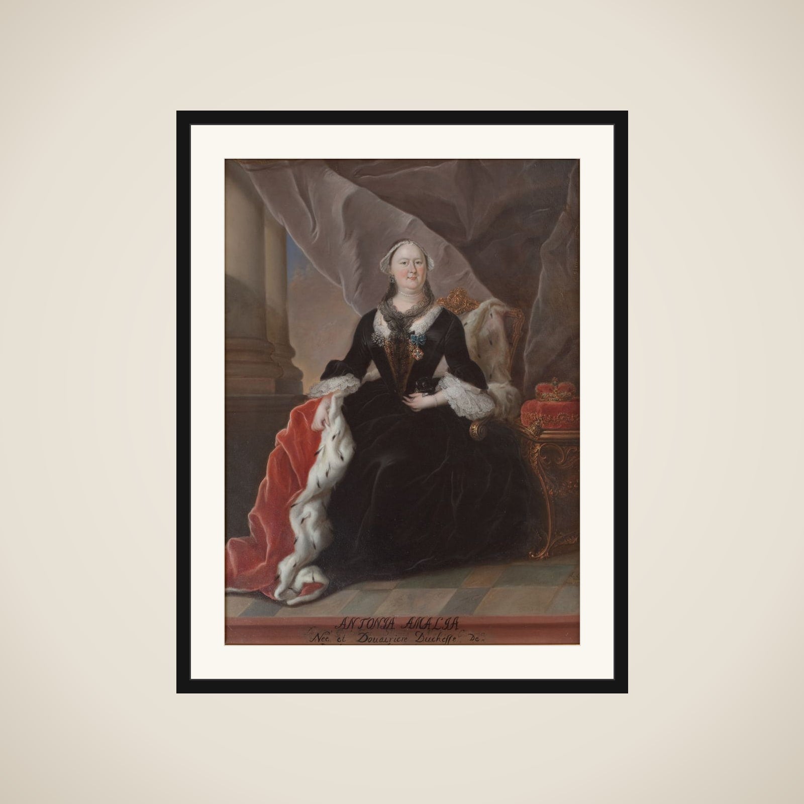 Antonia Amalia. Hertuginde af Braunschweig og Lüneburg, født 22. april 1696 framed