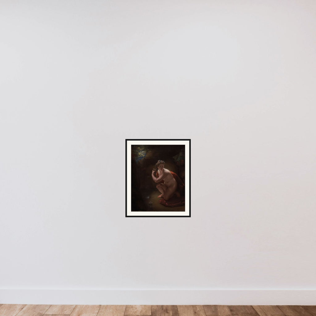 Susanne i badet framed — shown to scale