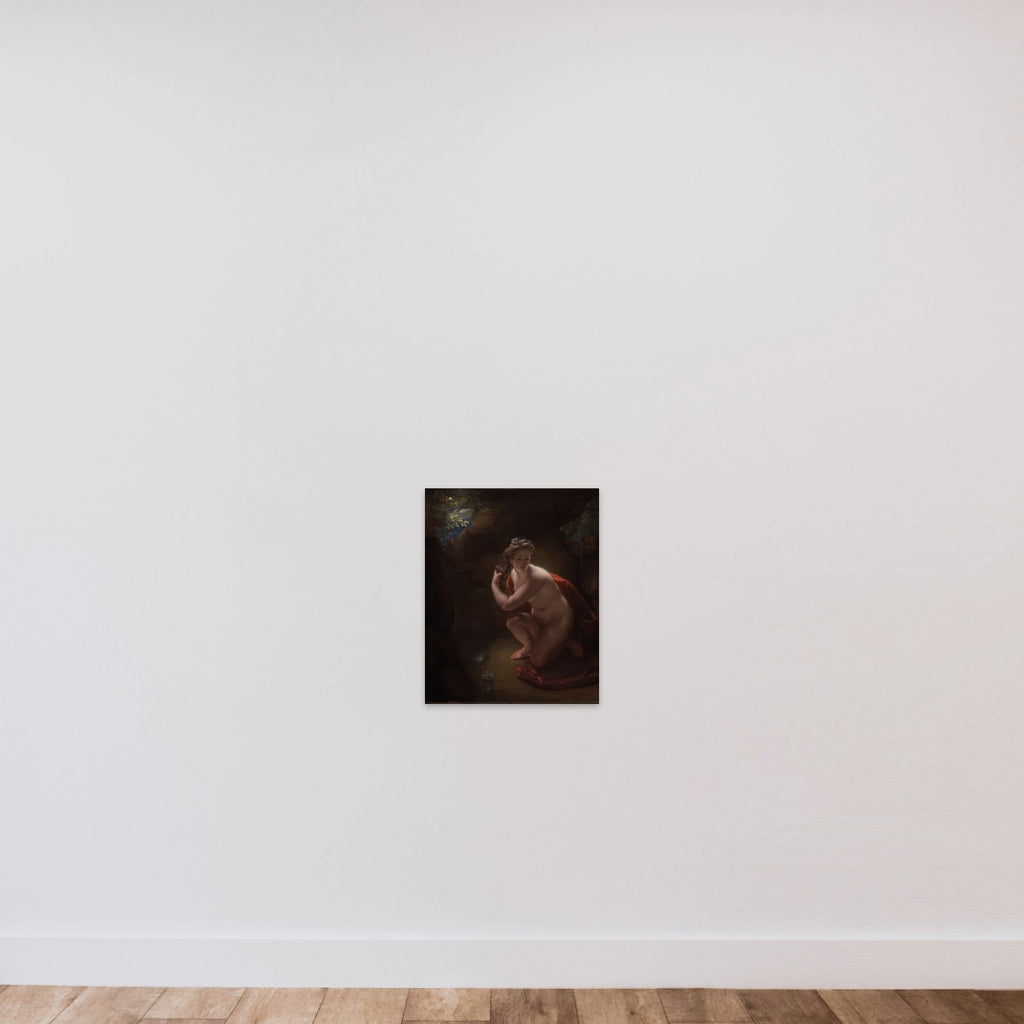Susanne i badet unframed — shown to scale