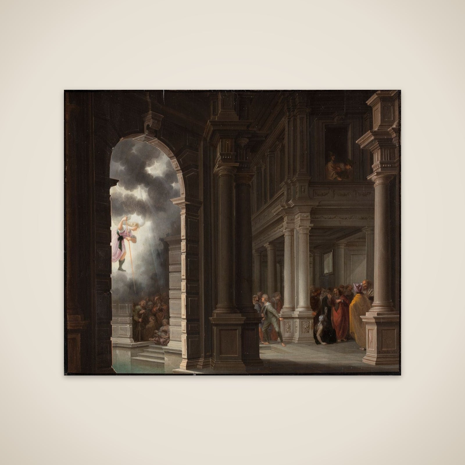 Kristus helbreder ved Bethesda dam unframed print
