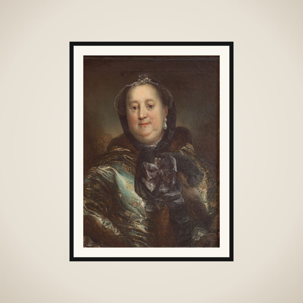 Portræt af hertuginde Antoinette Amalie af Braunschweig-Wolfenbüttel framed