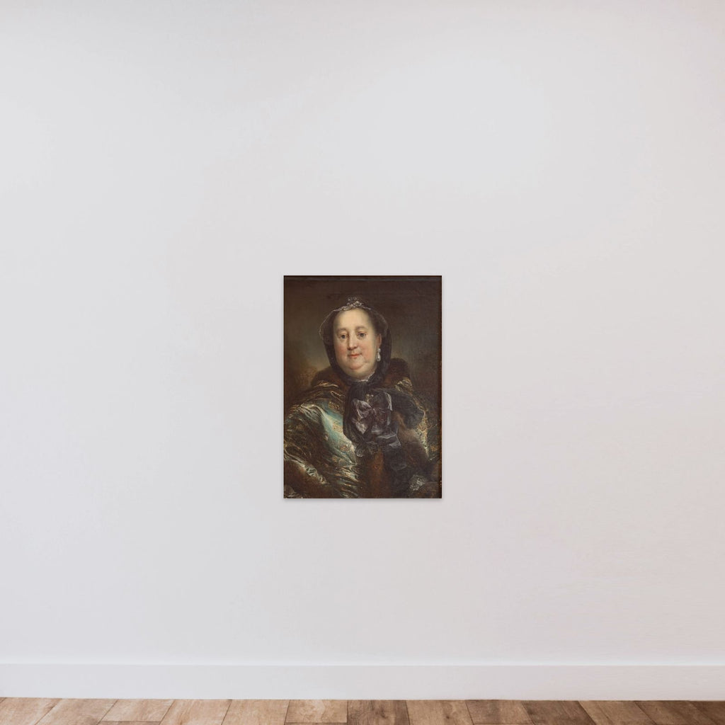 Portræt af hertuginde Antoinette Amalie af Braunschweig-Wolfenbüttel unframed — shown to scale