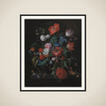 En blomsterbuket framed