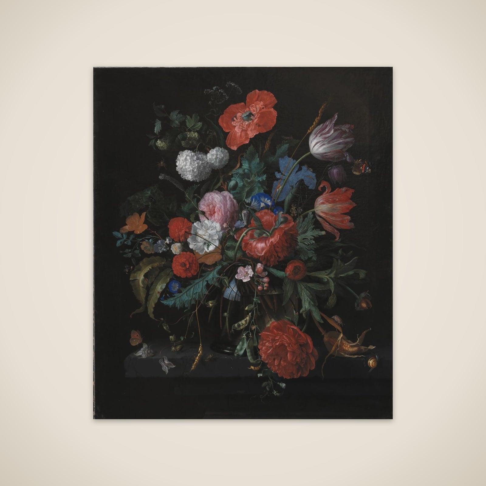En blomsterbuket unframed print
