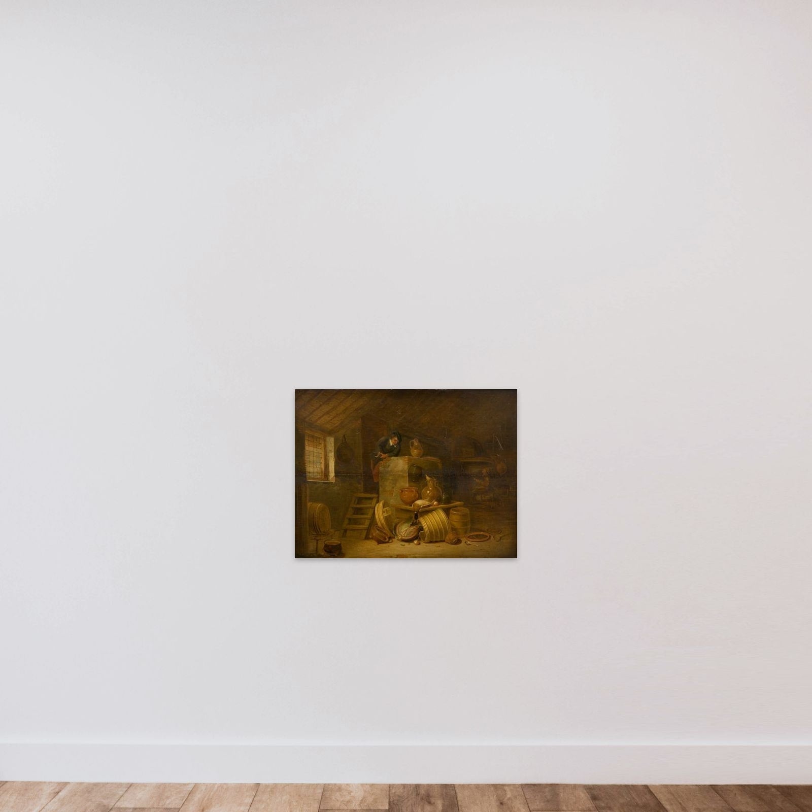 Køkkeninteriør unframed — shown to scale