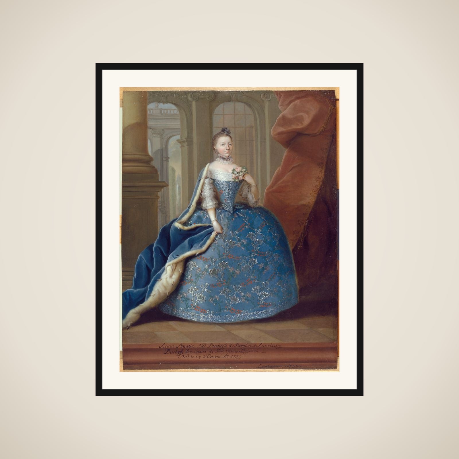 Anna Amalia, hertuginde af Braunschweig og Lünebourg framed