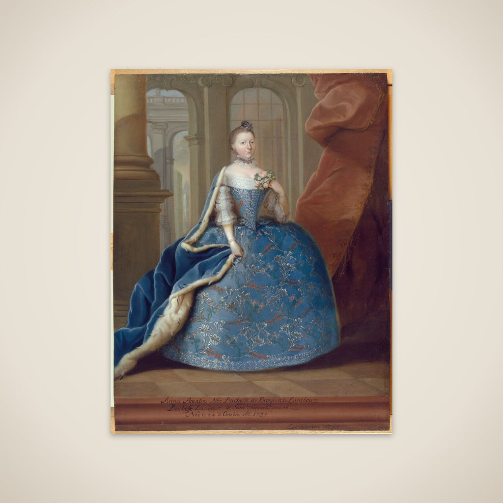 Anna Amalia, hertuginde af Braunschweig og Lünebourg unframed print