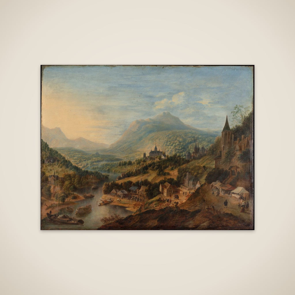 Flodlandskab unframed print