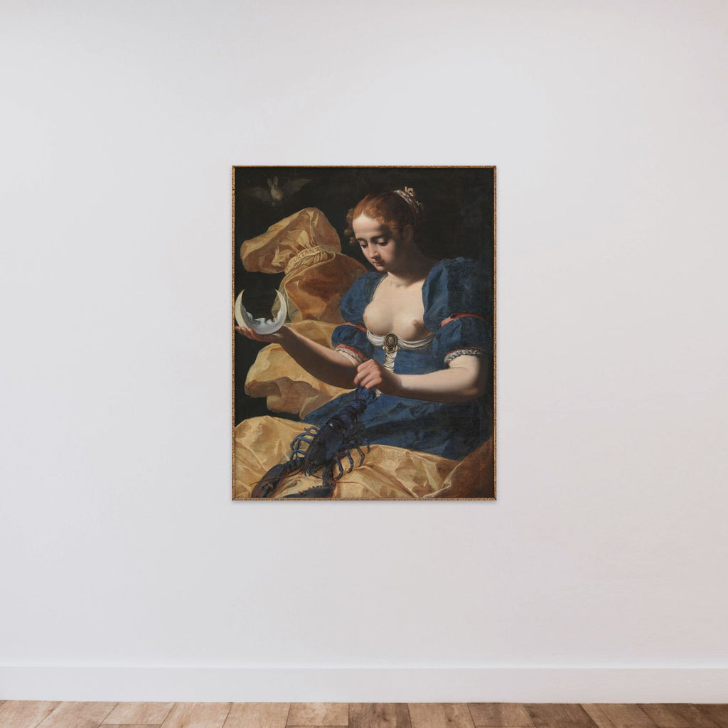 Incostanza. Allegori på "Vægelsindet" unframed — shown to scale