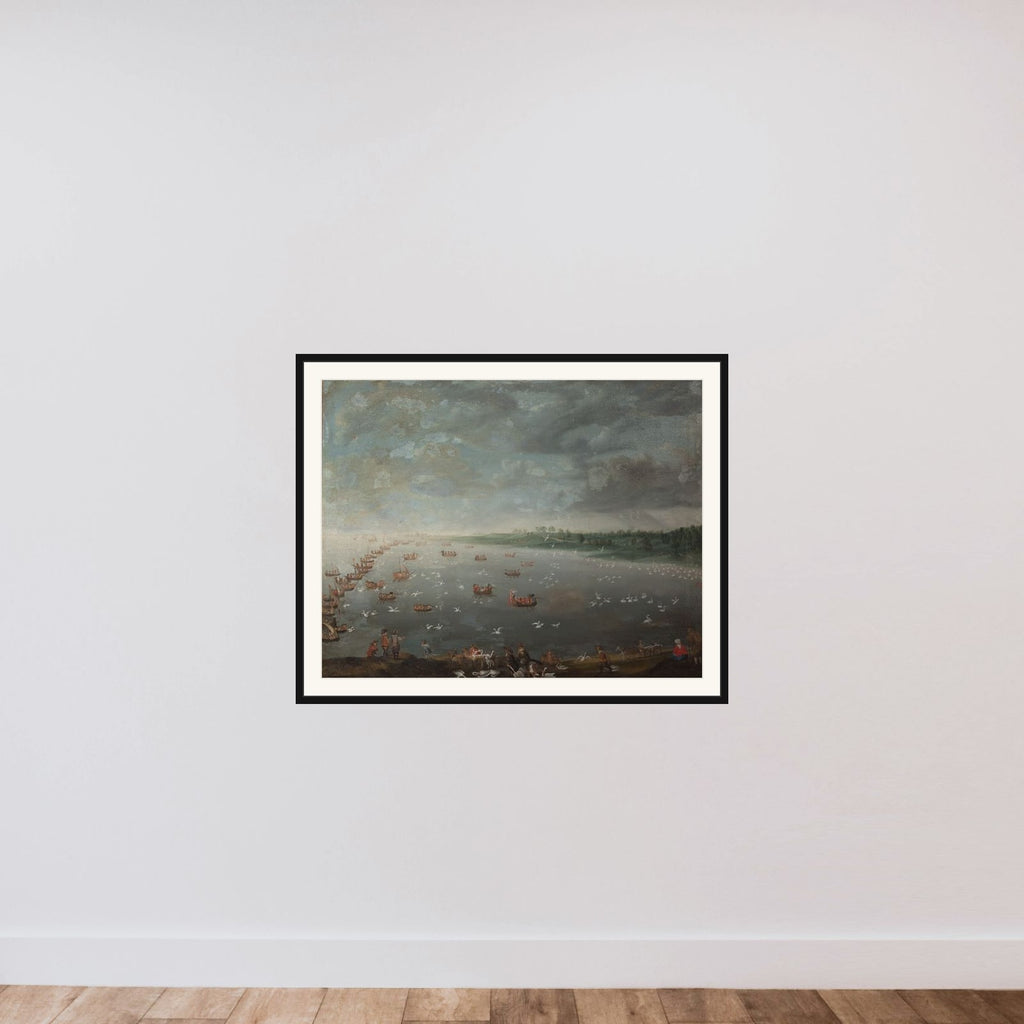 Svanejagt framed — shown to scale